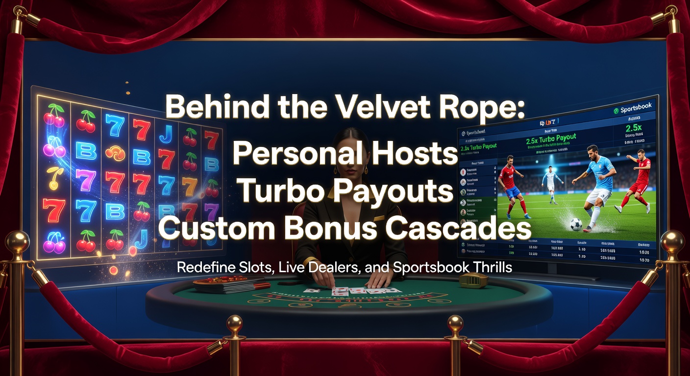 A sharply dressed VIP host gestures welcomingly toward a high-limit slot machine area, velvet ropes framing the exclusive entrance