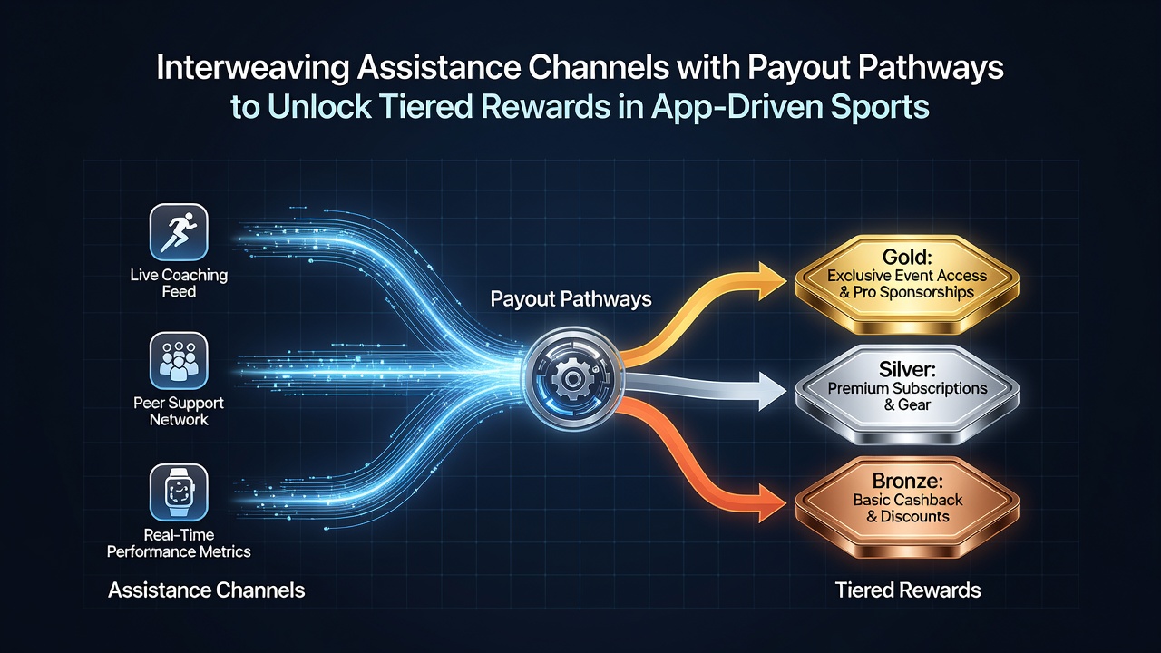 Dashboard view of tiered rewards linked to payout confirmations in a gaming application