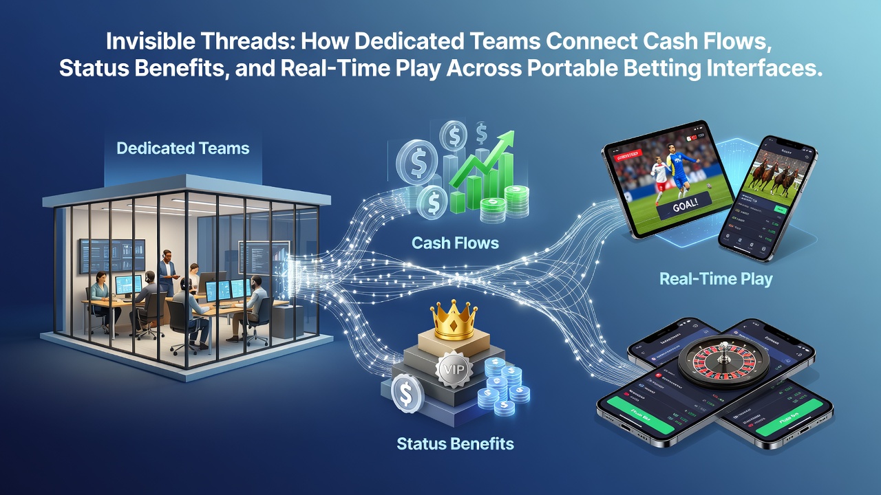 Dedicated teams monitoring real-time transactions and player status on mobile betting dashboards