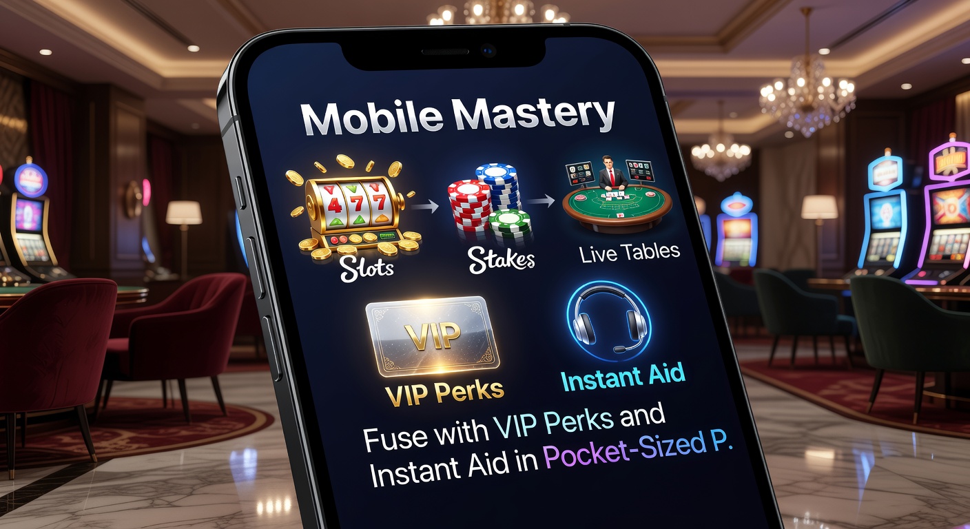 Close-up of a hand holding a phone with live roulette wheel spinning, VIP perks notification popping up, and chat support icon active, illustrating instant mobile casino interaction