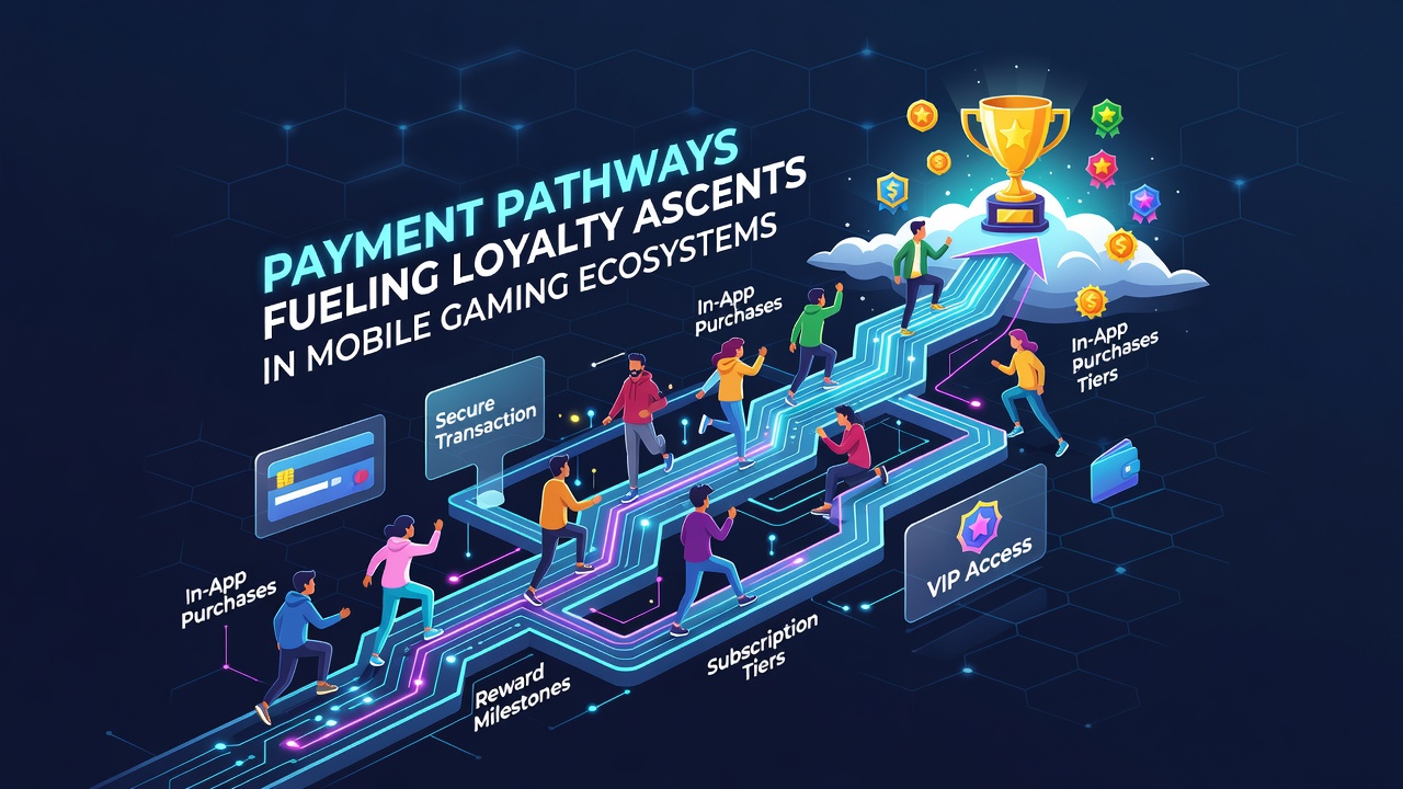 Dashboard view of loyalty tier progression linked to payment history and reward redemptions in a mobile casino app