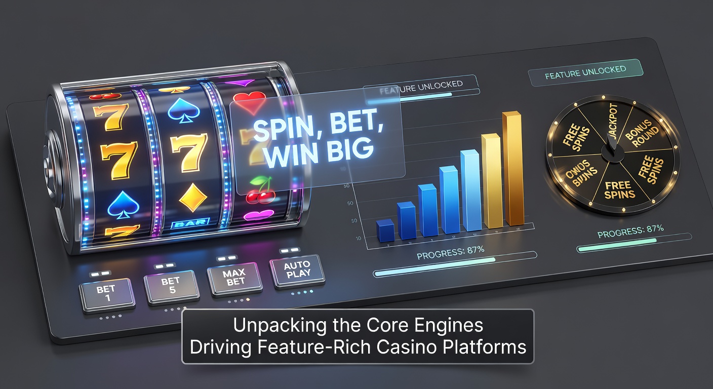 Vibrant digital casino interface showing spinning slots, live dealer tables, and betting options on a sleek platform